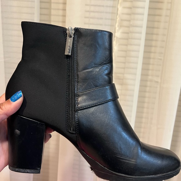 Anne Klein Black Ankle Boots, Women’s Size 10M - Picture 9 of 13